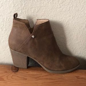 Heeled Brown Ankle Booties